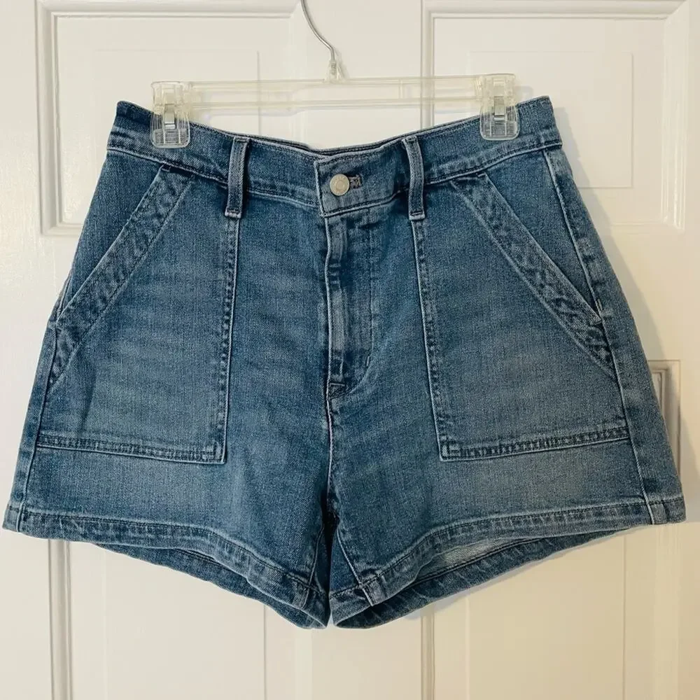 J Crew Utility High Rise Denim Shorts